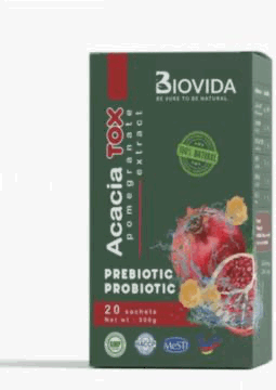 Gum Arabic with natural pomegranate extract and beneficial bacteria
