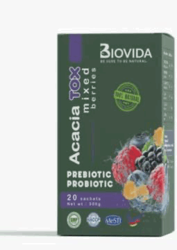 Gum Arabic with natural passion fruit extract and beneficial bacteria