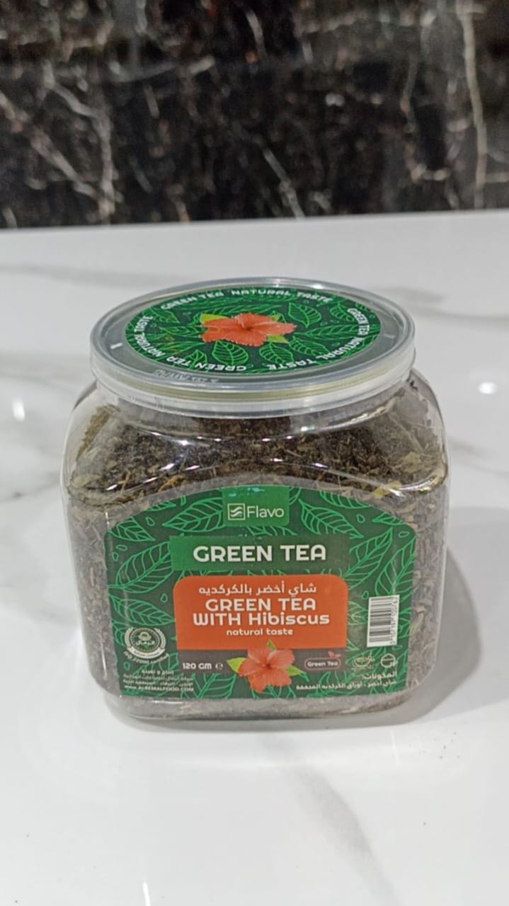 Green tea with hibiscus