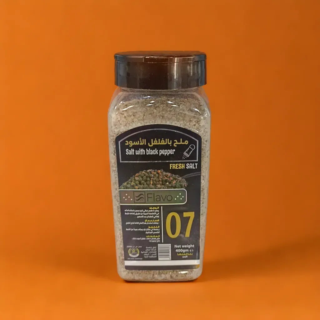 Salt with black pepper